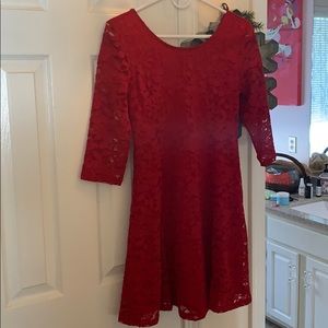 Lush fit and flare dress